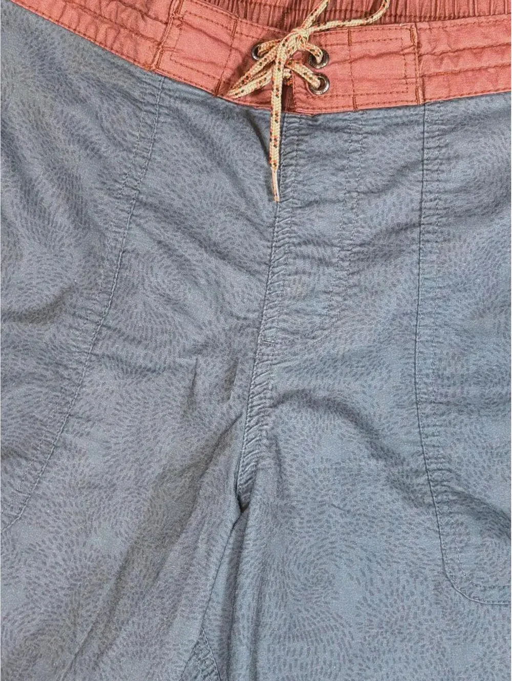 Howler Men's Casual Swim Board Shorts Contrast Waistband Blue and Coral Size 32